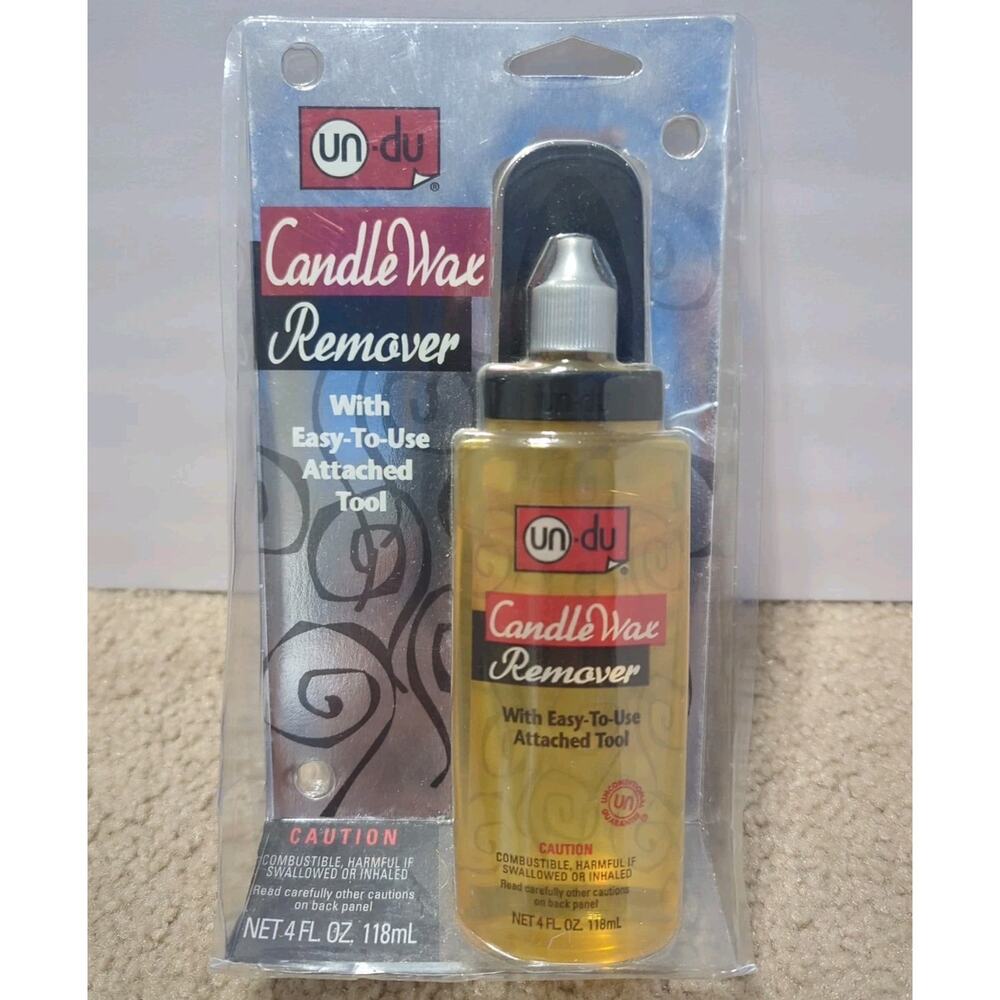 Un-Du Candle Wax Remover Solution 4 Fl Oz With Attached Tool